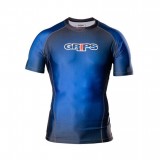 Gr1ps RASHGUARD WASP SHORT SLEEVES Blue Honeycomb